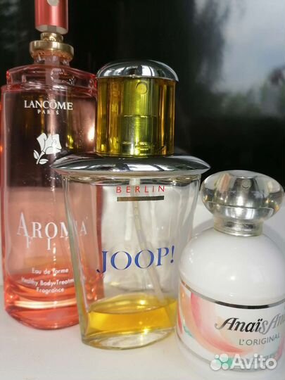 Lancome, Cacharel, Joop, Sisley