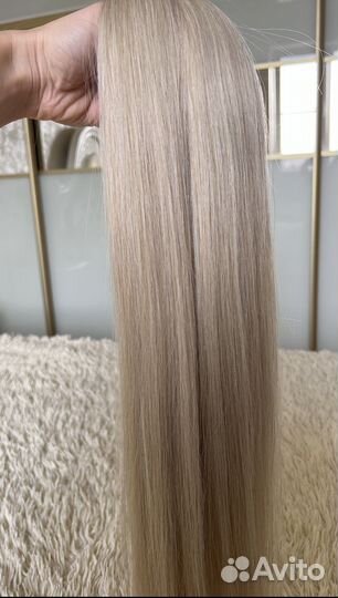 Волосы для наращивания 60 см блонд