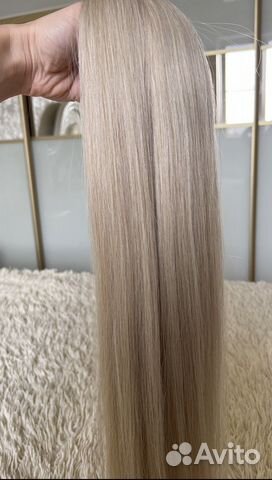 Волосы для наращивания 60 см блонд