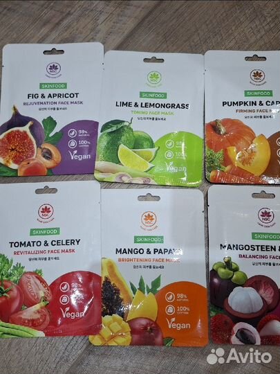 Новый набор тканевых масок 7 шт