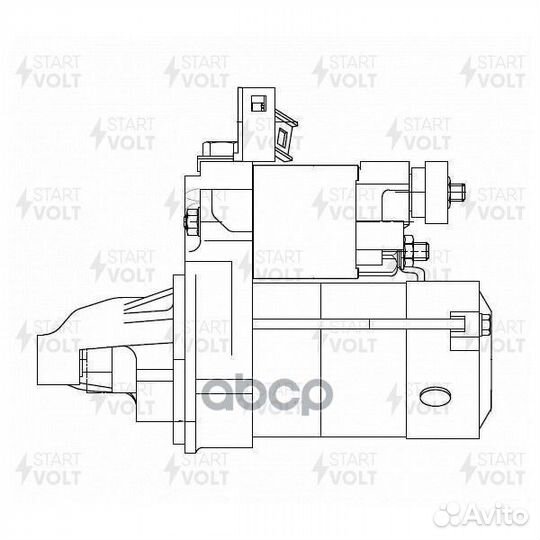 Стартер для а/м Honda CR-V (95) 2.0i AT 1,1кВт