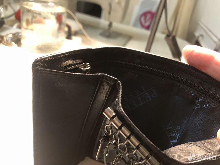 Ключница натуральная кожа с отделением для денег