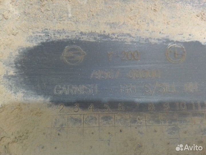 Накладка на порог передняя правая