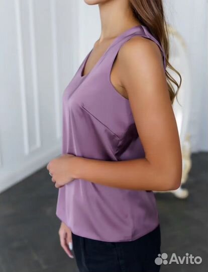 Атласный топ