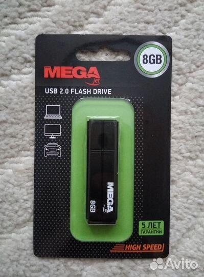 Флешка 8 Гб USB 2.0 ProMega jet