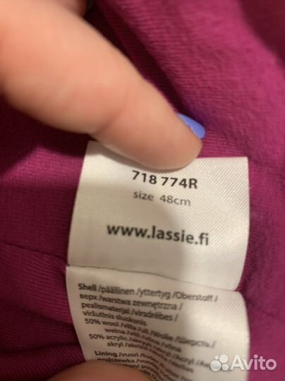 Шапка шлем для девочки lassie 48