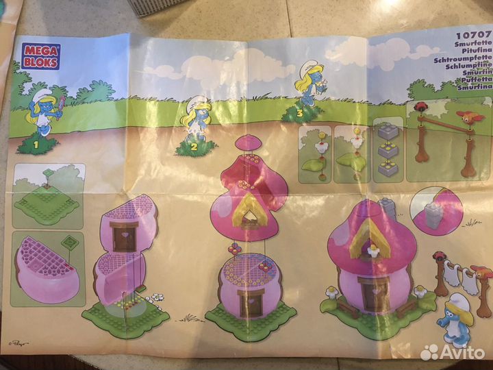 Lego mega bloks Смурфики