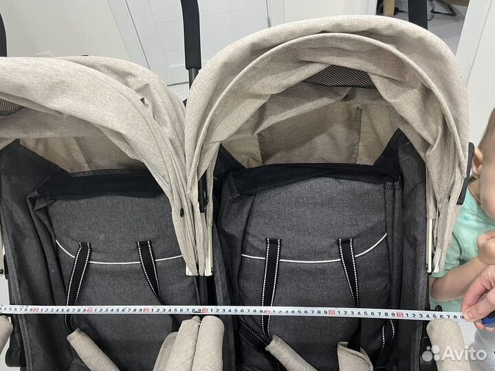 Коляска-трость прогулочная для двойни indigo duet