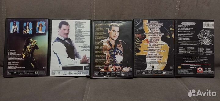 Queen, DVD - диски, 5 шт