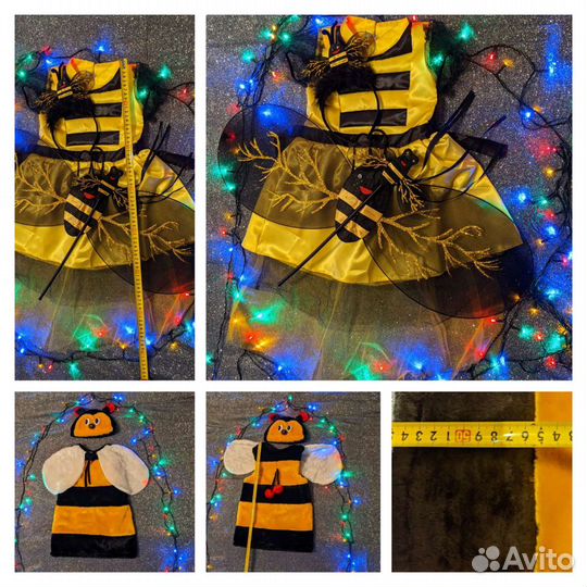 Костюмы пчёл, насекомых, ёжика, пингвина напрокат