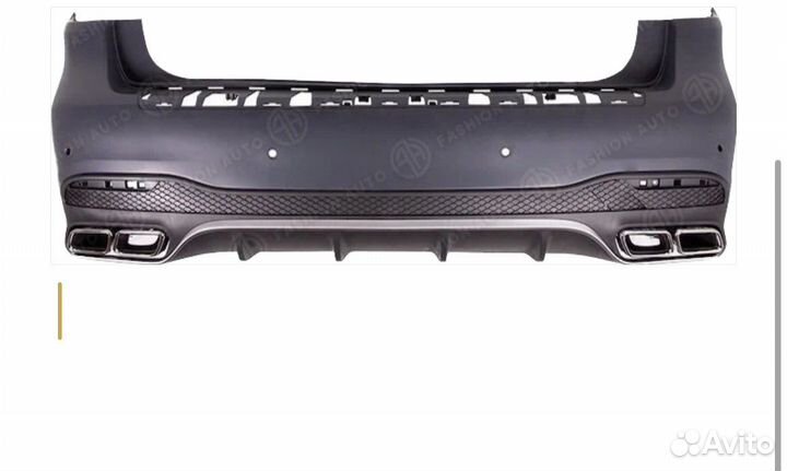 Задний бампер на Мерседес GLS 166