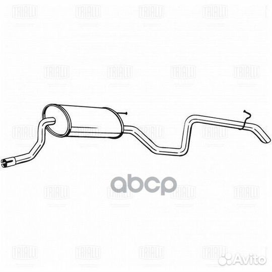 Глушитель для а/м Kia ceed (07) осн. (алюм. ст