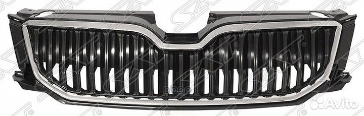 Решетка радиатора skoda octavia 13-16 с хром мо