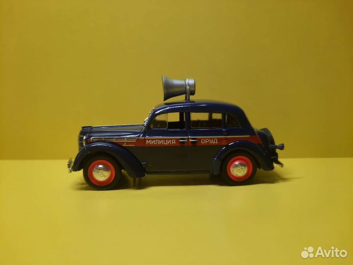 Москвич-400 Милиция.Машинка Коллекционная. Игрушка