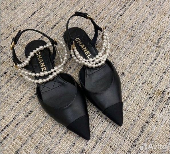 Туфли жемчужные Chanel
