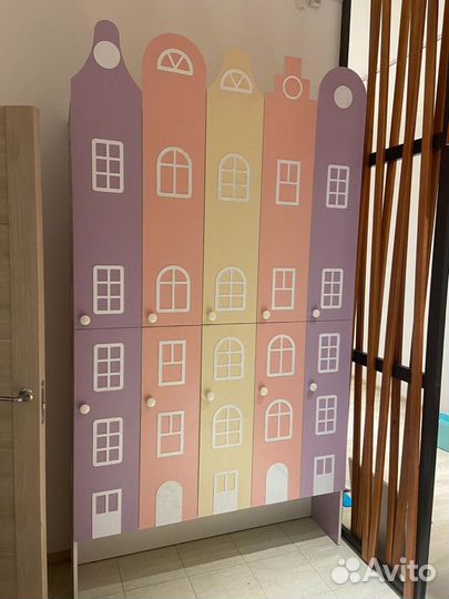 Детские шкафчики. Шкаф в раздевалку детского сада