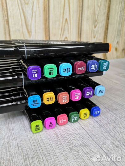 Двухсторонние маркеры для скетчинга 36 штук