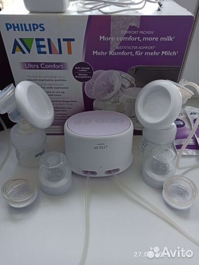 Двойной электронный молокоотсос Philips avent