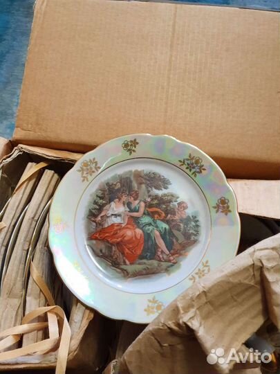 Сервиз обеденный Мадонны фарфор гдр 1970 новый