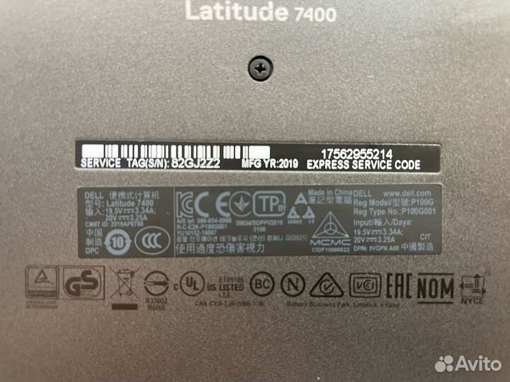 Ноутбук Dell Latitude 7400 i5-8/16Gb/FullHD iPs