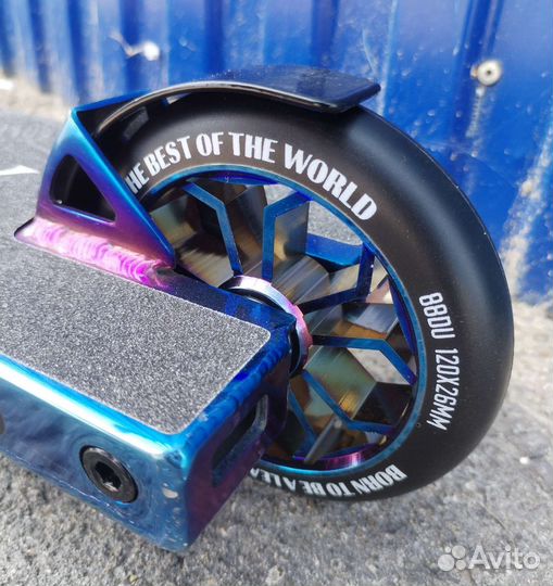 Самокат трюковой KMS Luxary 120 mm/ синий