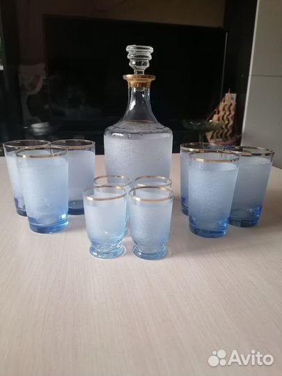 Графин, штоф СССР с обсыпкой