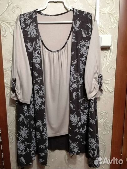 Кофта женская двойка 56 58 Туника