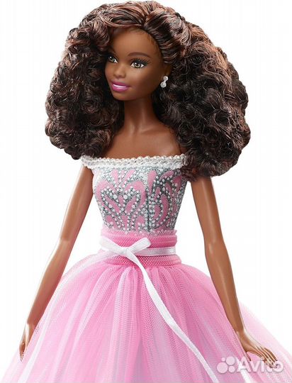Кукла Barbie Пожелания ко дню рождения 2017 Афро