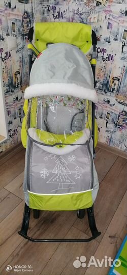 Детские санки коляска