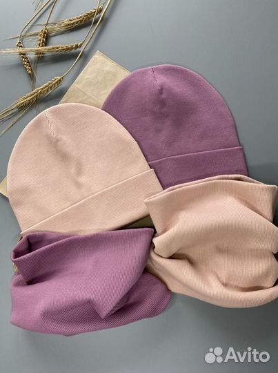 Шапка и снуд ручной работы