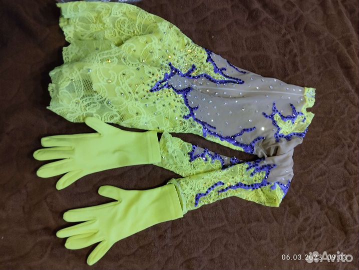 Платье для фигурного катания р-р116-122