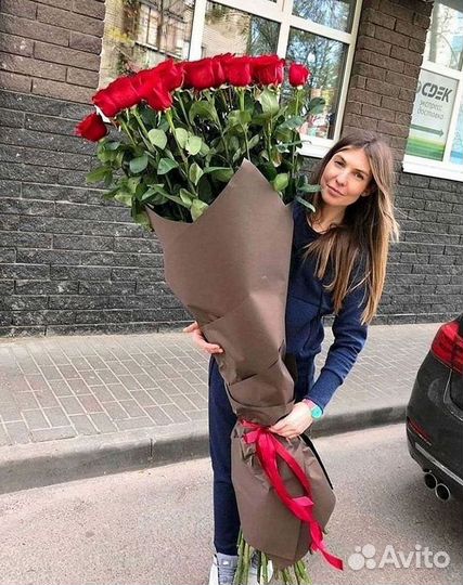 Высокие Розы Гиганты Доставка Круглосуточно