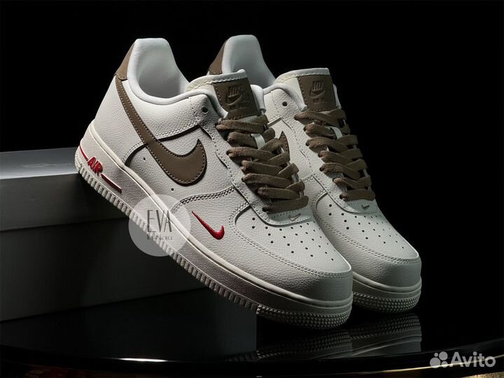 Кроссовки Nike Air Force 1 Low White Brown