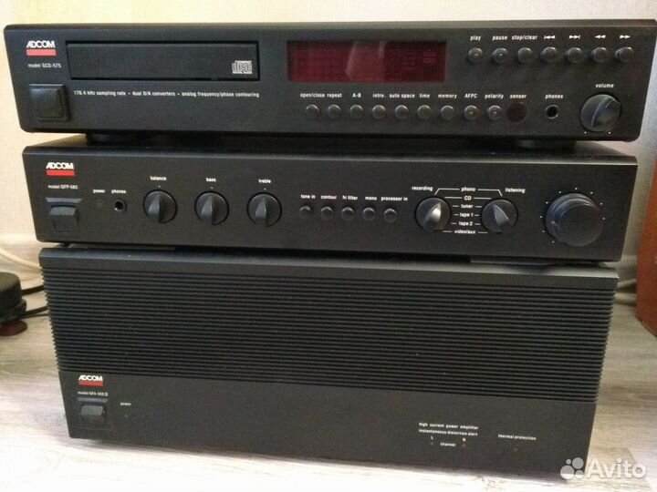 Adcom GFA 555II Adcom GFP 565 Adcom GCD 575
