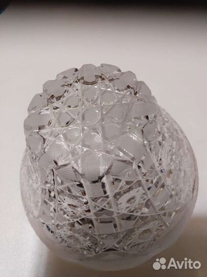 Ваза (салатник) ссср, хрусталь, новая