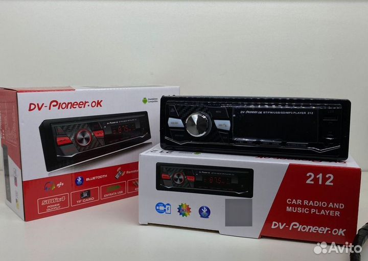 Магнитола Pioneer 212 1-din