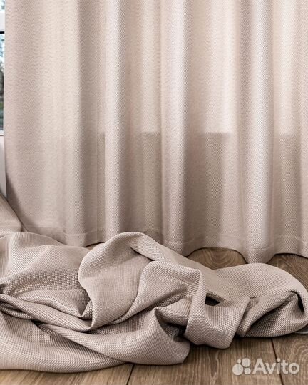 Шторы рогожка Орфей Миндальное искушение