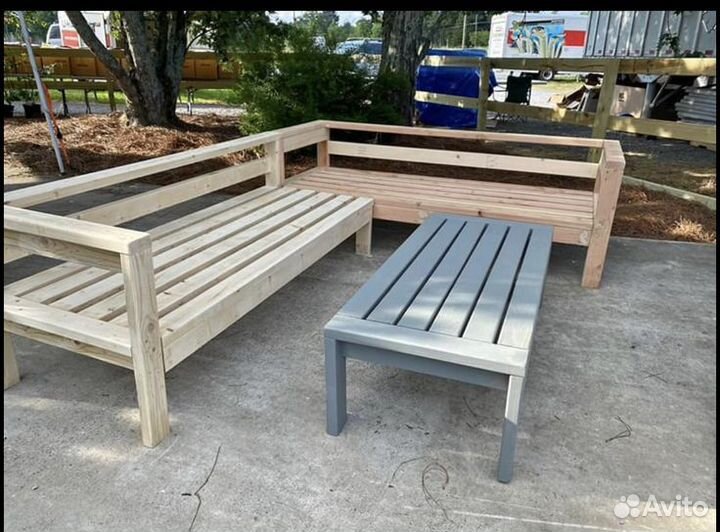 Лавка скамейка стол уличная мебель обеденная групп