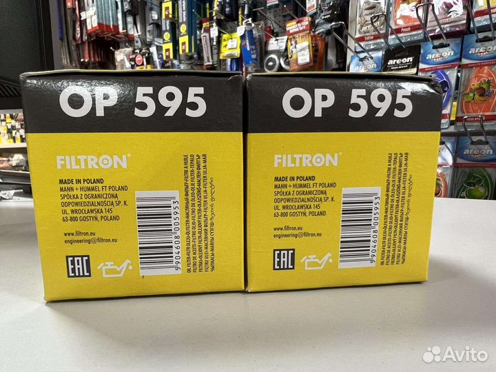 Фильтр масляный filtron OP595