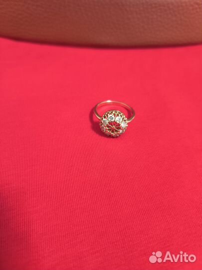 Золотое кольцо женское 19-20