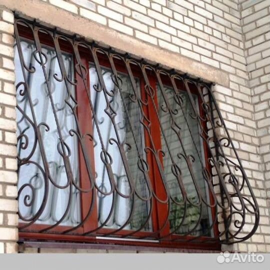 Кованые решетки на окна, лоджии, балконы N 170