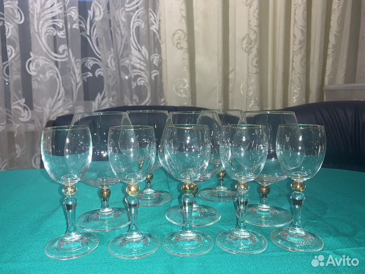 Набор бокалов Богемия СССР