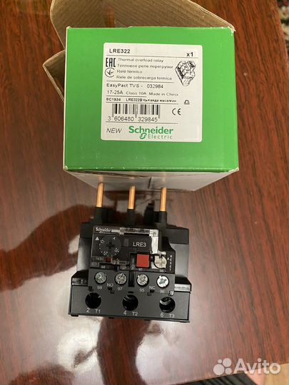 Тепловое реле перегрузки (LRE322) 17-25A