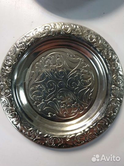 Набор Мельхиор блюдца СССР