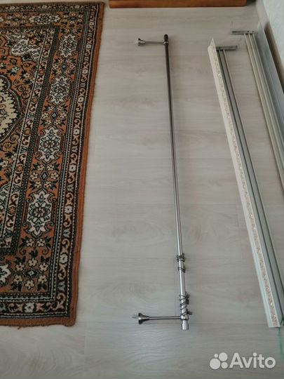 Карниз для штор настенный металлический 162 см