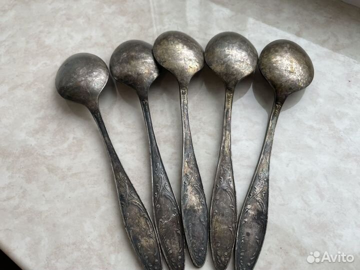 Ложки мельхиор СССР клеймо