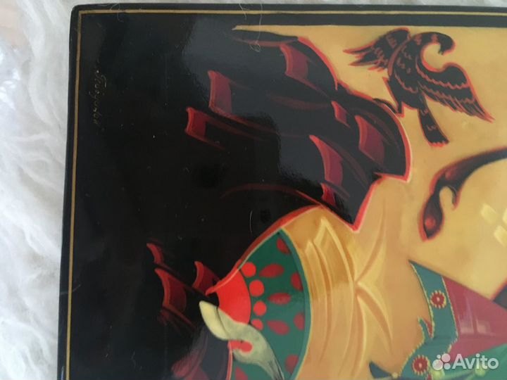 Лаковая миниатюра, Панно «Поединок»