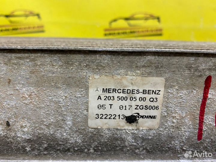 Интеркулер Mercedes 203 W203 M271.940 2005