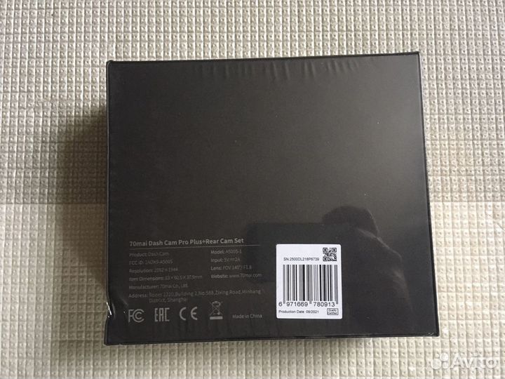 Новый в/регистратор 70mai A500s-1 с задней камерой