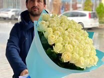 Белые розы Цветы букеты доставка 15 25 45 51 101